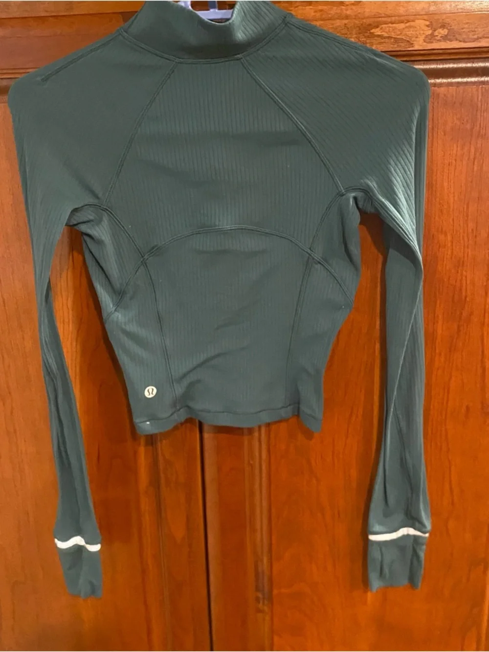 Lululemon It's Rulu Run Ribbed Cropped Half Zip - Picture 3 of 8